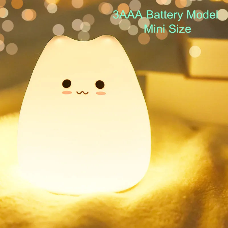 Squishy Cat and Bear Night Light